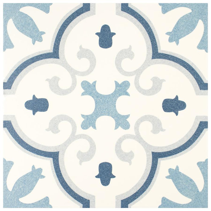 SomerTile - Monteca 10" x 10" Porcelain Tile - Blue