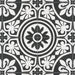 SomerTile - Majestic 10" x 10" Porcelain Tile - Tiena Black