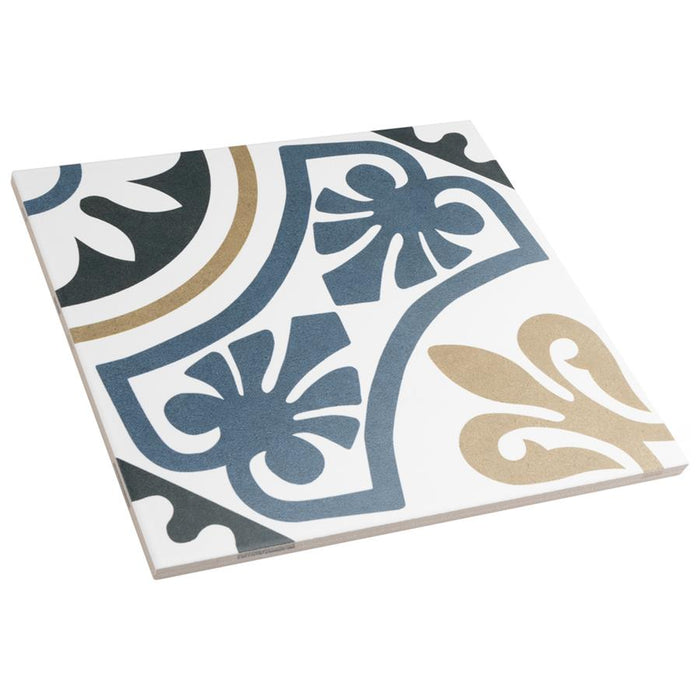 SomerTile - Majestic 10" x 10" Porcelain Tile - Tiena Blue