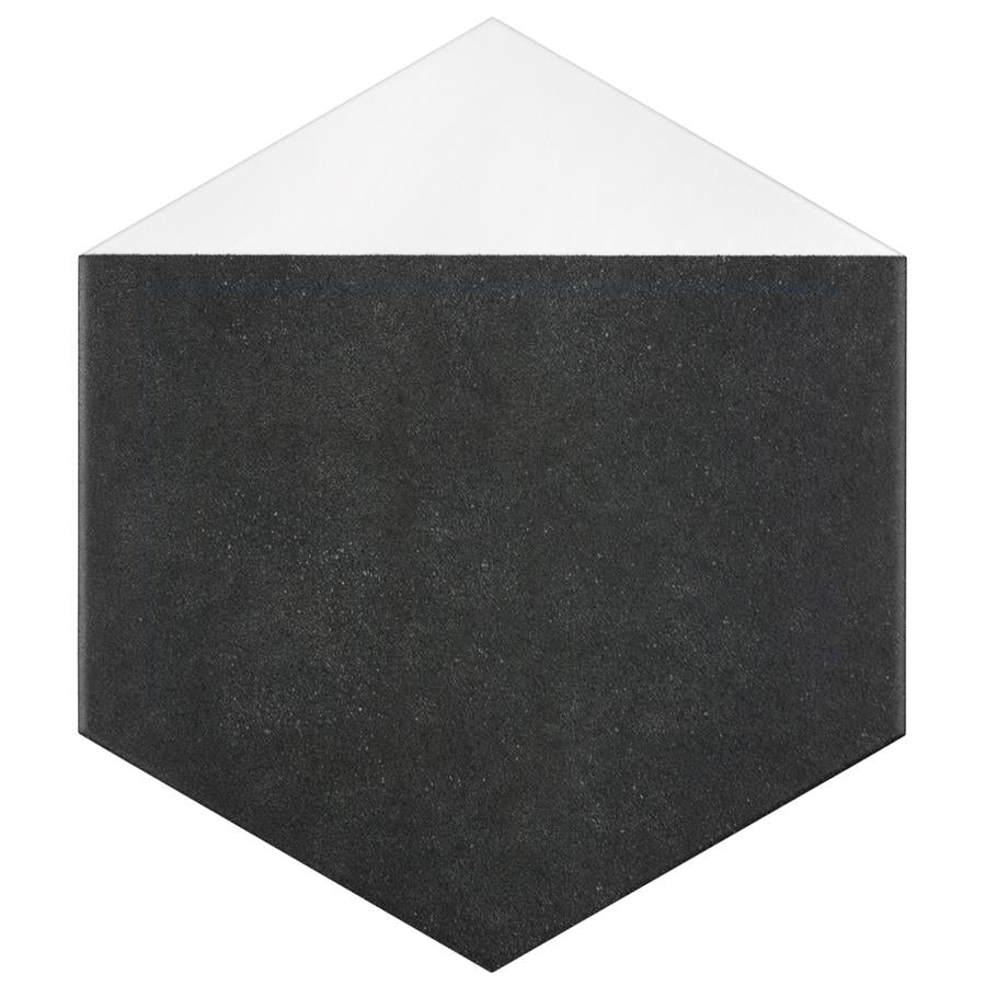 SomerTile - Peak 9&quot; x 10&quot; Porcelain Hex Tile - Blanco