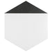 SomerTile - Peak 9" x 10" Porcelain Hex Tile - Nero