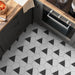 SomerTile - Peak 9" x 10" Porcelain Hex Tile - Nero floor installation