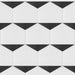 SomerTile - Peak 9" x 10" Porcelain Hex Tile - Nero