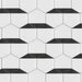 SomerTile - Peak 9" x 10" Porcelain Hex Tile - Nero