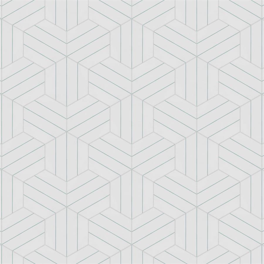 SomerTile - Porto Savona 9&quot; x 10&quot; Porcelain Hex Tile - Aqua