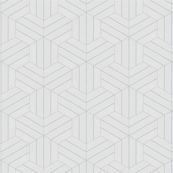 SomerTile - Porto Savona 9" x 10" Porcelain Hex Tile - Aqua
