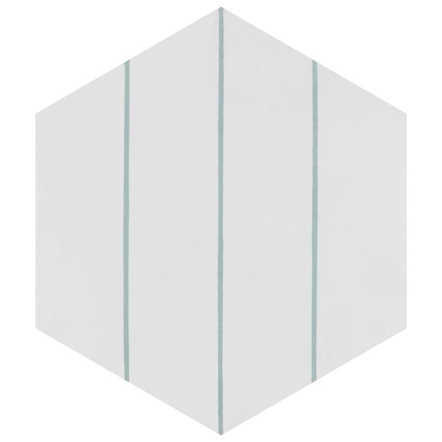 SomerTile - Porto Savona 9&quot; x 10&quot; Porcelain Hex Tile - Aqua