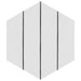 SomerTile - Porto Savona 9" x 10" Porcelain Hex Tile - Black