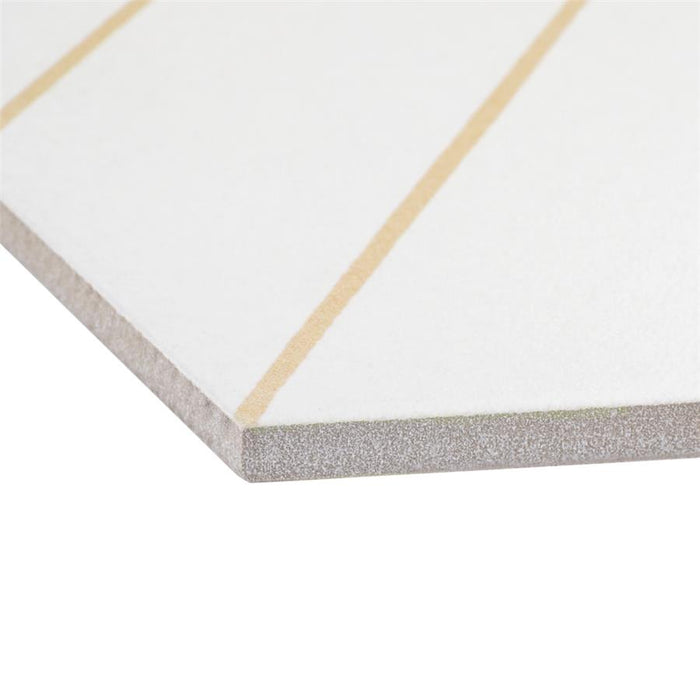 SomerTile - Porto Savona 9" x 10" Porcelain Hex Tile - Dandelion