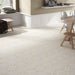 SomerTile - Porto Savona 9" x 10" Porcelain Hex Tile - Dandelion floor installation