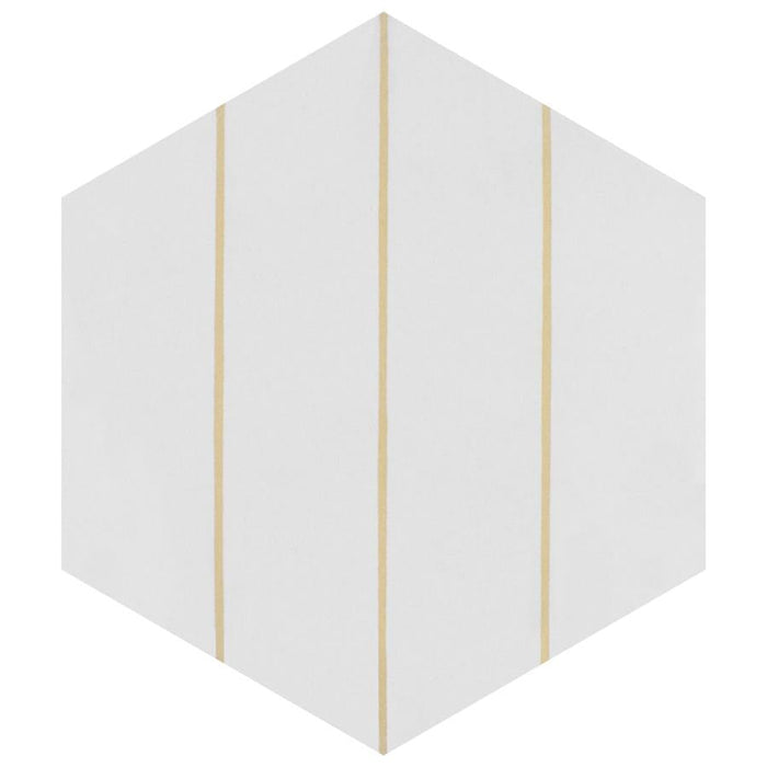 SomerTile - Porto Savona 9" x 10" Porcelain Hex Tile - Dandelion
