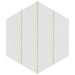 SomerTile - Porto Savona 9" x 10" Porcelain Hex Tile - Dandelion