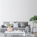 SomerTile - Porto Savona 9" x 10" Porcelain Hex Tile - Niagara wall installation