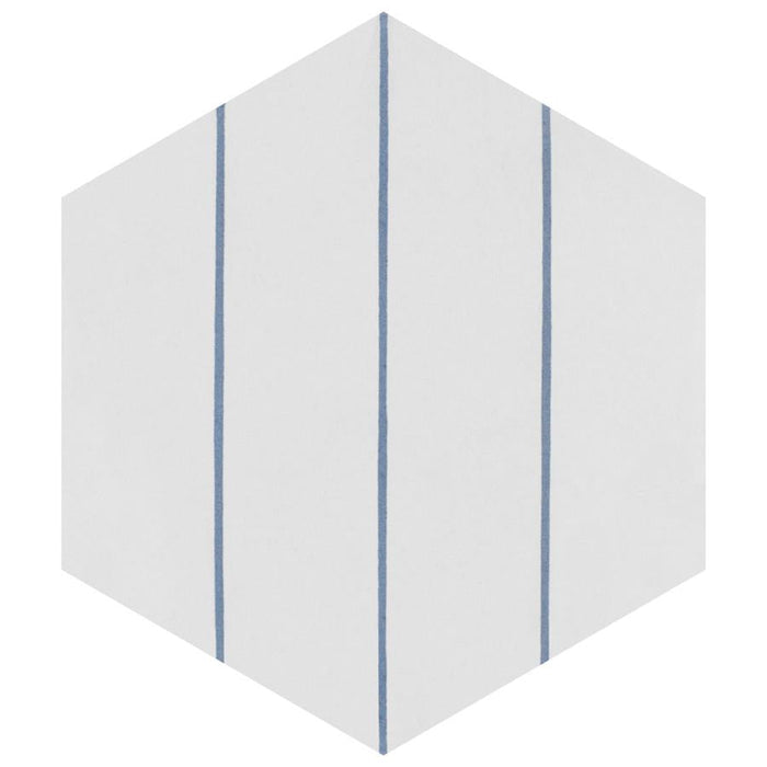 SomerTile - Porto Savona 9" x 10" Porcelain Hex Tile - Niagara