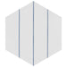 SomerTile - Porto Savona 9" x 10" Porcelain Hex Tile - Niagara