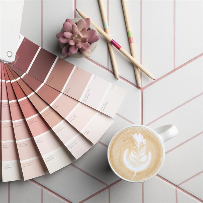 SomerTile - Porto Savona 9" x 10" Porcelain Hex Tile - Rose floor installation