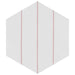 SomerTile - Porto Savona 9" x 10" Porcelain Hex Tile - Rose