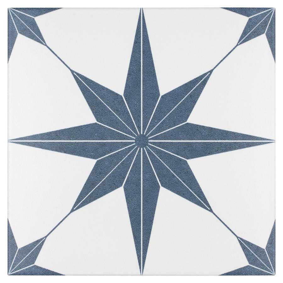 SomerTile - Stella 10&quot; x 10&quot; Porcelain Tile - Azul