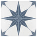 SomerTile - Stella 10" x 10" Porcelain Tile - Azul