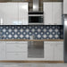 SomerTile - Stella 10" x 10" Porcelain Tile - Day wall installation