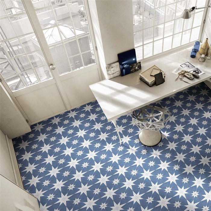 SomerTile - Stella 10" x 10" Porcelain Tile - Day floor installation