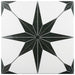SomerTile - Stella 10" x 10" Porcelain Tile - Luxe Nero