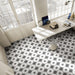 SomerTile - Stella 10" x 10" Porcelain Tile - Nero floor installation