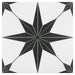 SomerTile - Stella 10" x 10" Porcelain Tile - Nero