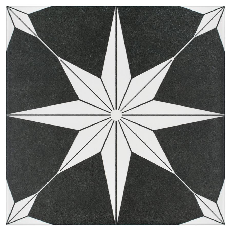 SomerTile - Stella 10&quot; x 10&quot; Porcelain Tile - Night