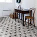 SomerTile - Sawnwood Tribeka 9" x 10" Porcelain Hex Tile - Grey floor installation