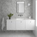 SomerTile - Coco 2 in. x 6 in. Matte Porcelain Tile - Amber Grey wall installation