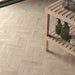 SomerTile - Coco 2 in. x 6 in. Matte Porcelain Tile - Canvas Beige floor installation