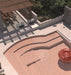 SomerTile - Coco 2 in. x 6 in. Matte Porcelain Tile - Orchard Pink pool floor installation