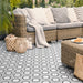 SomerTile - Coco 7 in. x 8 in. Matte Hex Porcelain Tile - Geo Classic floor installation