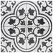 SomerTile - Merzoni 18 in. x 18 in. Porcelain Tile - Ornate Marquina
