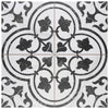 See SomerTile - Merzoni 18 in. x 18 in. Porcelain Tile - Ornate Marquina