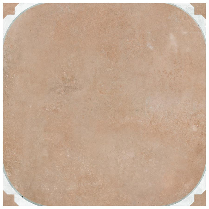 SomerTile - Tetuan 17 in. x 17 in. Textured Porcelain Tile - Cotto