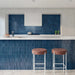 Arizona Tile - Flash Bars 5x10 Glossy Ceramic Mosaic - Cobalt wall installation