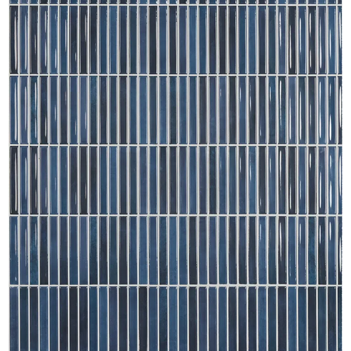 Arizona Tile - Flash Bars 5x10 Glossy Ceramic Mosaic - Cobalt