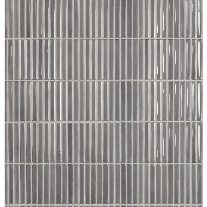 Arizona Tile - Flash Bars 5x10 Glossy Ceramic Mosaic - Cool Grey