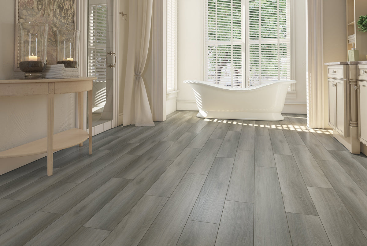 Floors 2000 - Grove Collection 7 in. x 48 in. Luxury Vinyl - Fossil floor installation