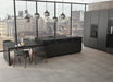 Tesoro - Fusion Fabric Series - 12 in. x 24 in. Matte Porcelain Tile - Graphite floor installation