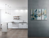 Tesoro - Fusion Fabric Series - 12 in. x 24 in. Matte Porcelain Tile - Carbon floor installation