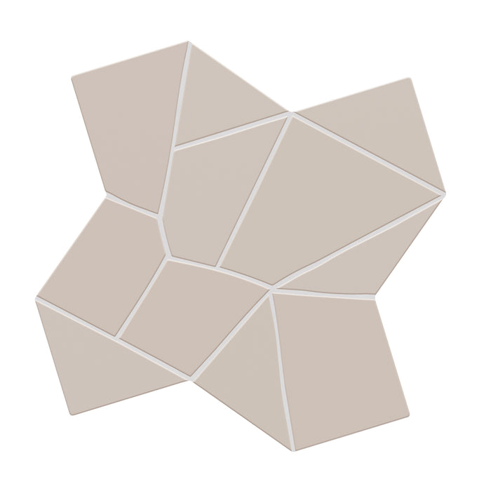 WOW - Trencadis - 10 in. x 10 in. Gaudi Field Tile - Ash
