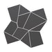WOW - Trencadis - 10 in. x 10 in. Gaudi Field Tile - Basalt