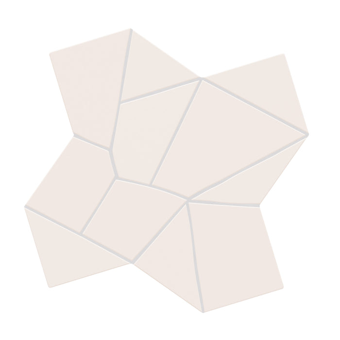 WOW - Trencadis - 10 in. x 10 in. Gaudi Field Tile - Chalk