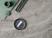 Happy Floors - Navona 24 in. x 48 in. Porcelain Vein Cut Tile - Grey floor installation