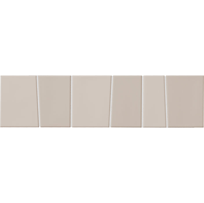 WOW - Trencadis - 3 in. x 11 in. Guell Field Tile - Ash