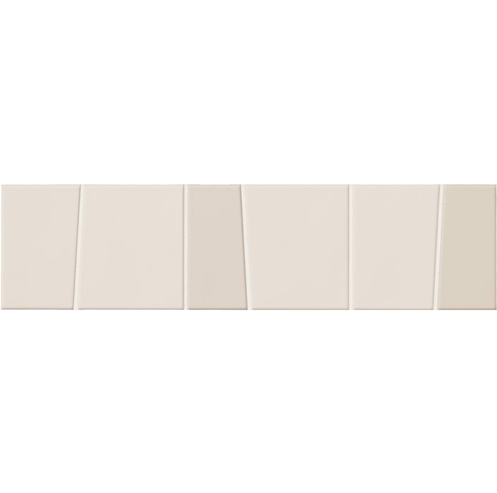 WOW - Trencadis - 3 in. x 11 in. Guell Field Tile - Chalk