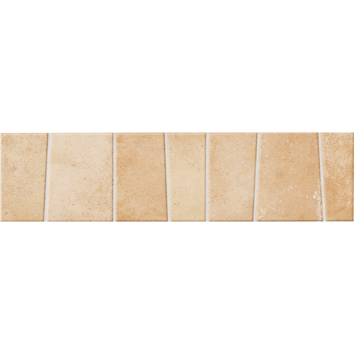 WOW - Trencadis - 3 in. x 11 in. Guell Field Tile - Sand